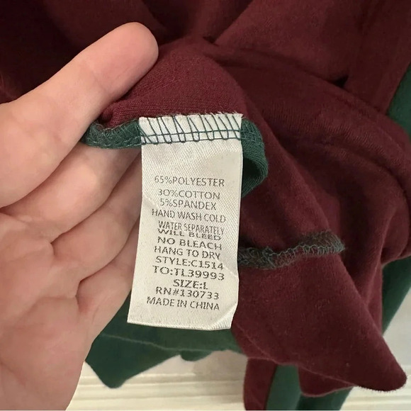 Umgee Women's Long Sleeve 2 Toned Colorblock Hooded Pullover Size L NWT - Picture 6 of 8